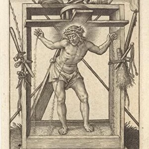Christ in the winepress, Hieronymus Wierix, 1563 - before 1619