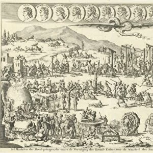 Christian Persecution in Roman times, Jan Luyken, Wilhelmus Goeree (I), 1690