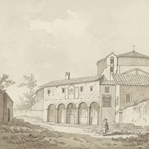 church S. Stefano Rotondo Rome Drawing group drawings