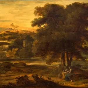 Classical Landscape Print by Alexander Runciman Classical Landscape Print by Alexander Runciman