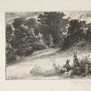 Combe Bottom 1860 Etching drypoint first state