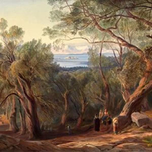 Corfu from Santa Decca, Edward Lear, 1812-1888, British