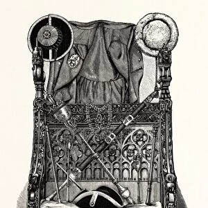 Corporation Plate, Insignia, and chair of State, Coventry, UK, britain, british, europe