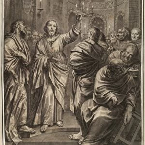 Drawings Prints, Print, Christ Preaching Disciples, Passion Christ, plate 6, Artist