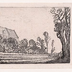 Drawings Prints, Print, House Stepped Gable, Verscheyden Landtschapjes, Various Landscapes