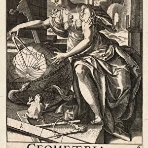 Drawings Prints, Print, Plate 6, Geometria, Seven Liberal Arts, Artist, Johann Sadeler I