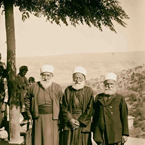 Druze sheikhs 1900 Middle East Israel Palestine