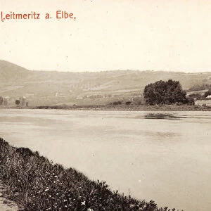 Elbe Litoměrice 1910 Usti nad Labem Region