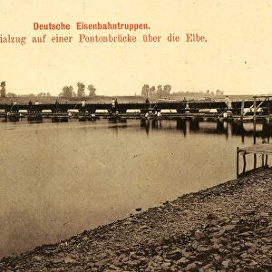 Elbe Saxony GroBe Heeresfeldbahnübung 1909