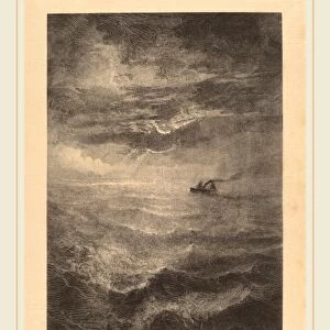 Elbridge Kingsley, At Sea, American, 1842-1918, c. 1883, wood engraving