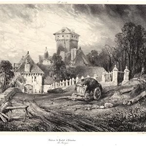 Eugene Isabey (French, 1803 - 1886). Chateau de Pesteil a Polminhac, 1832