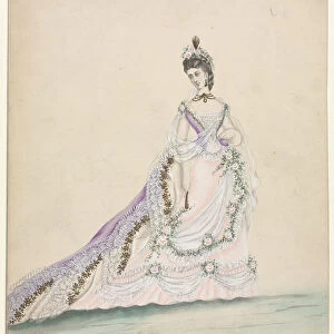 Fashion Study designed Worth 1870 France 19th century