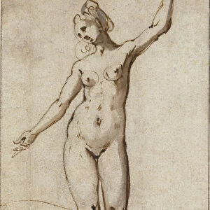 Female Nude Karel van Mander Dutch 1548 1606