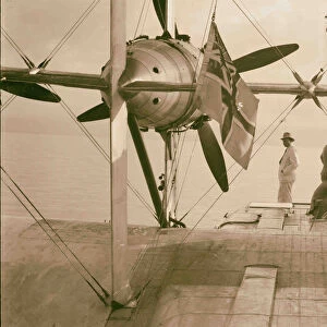 Flying boat Satyrus 1925 Middle East Israel Palestine