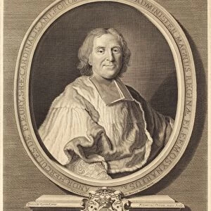 Franazois Chereau I after Hyacinthe Rigaud (French, 1680 - 1729), Cardinal Fleury