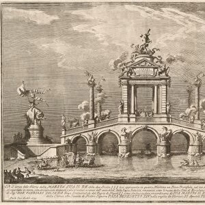 Giuseppe Vasi after Paolo Posi (architect), A Triumphal Bridge Adorned with Relics
