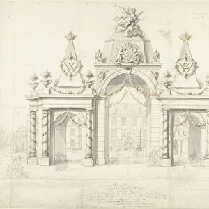 Honorary gate Buitenhof entry William V Wilhelmina
