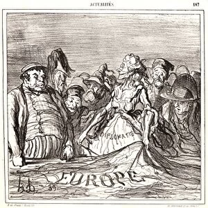 Honore Daumier (French, 1808 - 1879). Une lecon d anatomie politico- geographique