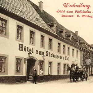 Hotels Saxony Horse-drawn carriages Germany 1901