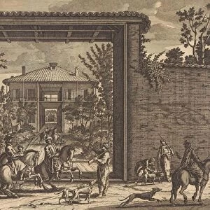 Hunting Lodge in Smyrna, Jan Luyken, Pieter Schenk (I), Cornelis de Bruyn, 1698