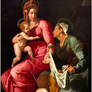 Jacopino del Conte, Italian (1510-1598), Madonna and Child with Saint Elizabeth