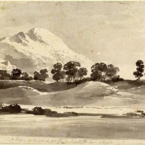 Jean-Jacques de Boissieu, Mount Cairo from across the Melfa River, French, 1736-1810, c