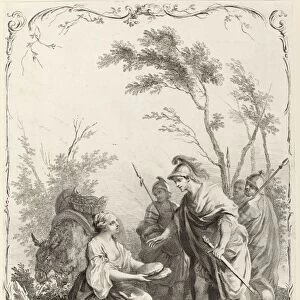 Joseph Wagner (publisher) after Jacopo Amigoni (German, 1706 - 1780), David and Abigail