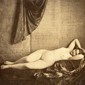Julien Vallou de Villeneuve (French, 1795 - 1866), Etude d apres Nature [nude study]