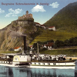 Konigstein Ship 1892 Strekov castle