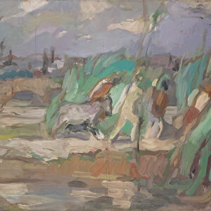 Landscape Bacchante Train 1911 oil canvas 73 x 94 cm