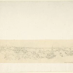 Landscape Constantinople 19th century Pencil