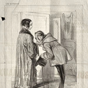 Les Actrices Bonjour mon Colonel! 1843 Paul Gavarni
