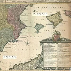 Map Accuratissima et obres bellicas denuo revisa tabula regnorum