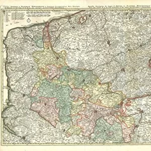 Map Comitatus Artesiae et Flandriae Meridionalis et regionum circumj