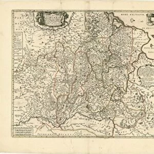 Map Magni ducatus LithuaniA┼á tabula divisa tam