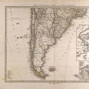 Map South America 1872, Gotha, Justus Perthes, 1872, Atlas