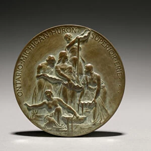Medal Ontario Sends Greetings Sea reverse 1800s-1900s