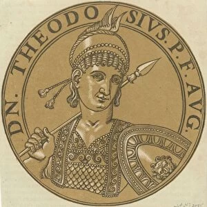 Medallion portrait emperor Theodosius III Icones imperatorum Romanorum