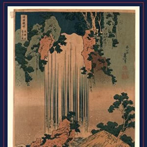 Mino no kuni yAcrAcnotaki, YAcrAc waterfall in Mino Province. Katsushika, Hokusai, 1760-1849