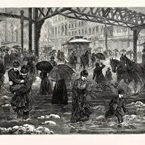 New York: an Incident of shopping Day during the Thaw, at Canal Street