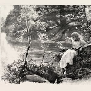 THE NYMPH OF THE EDDY, 1893 engraving