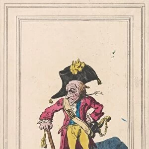 Anything Will Do Officer January 1 1796 Hand-colored etching