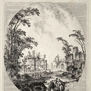 Part Old Appian Way 1756 Jean-Claude-Richard de Saint-Non