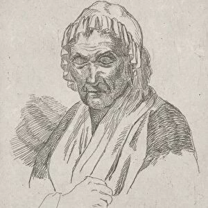 Older woman, David van der Kellen (II), 1814 - 1879