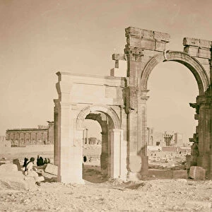 Palmyra Triple archway French restoration work