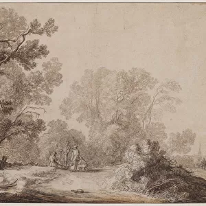 Peasants Edge Wood 1630 Jacob van Mosscher Dutch