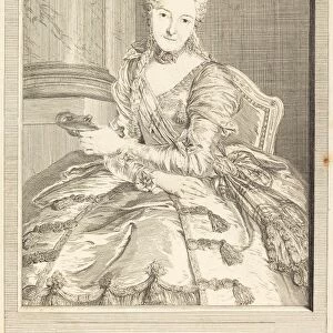 Pierre Louis de Surugue after Charles-Antoine Coypel (French, 1710 or 1716 - 1772), Mme