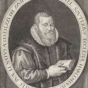 Portrait of Daniel Souterius, print maker: Jacob Matham, 1623