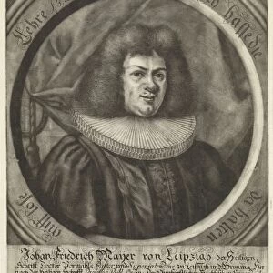 Portrait Johann Friedrich Mayer German theologian Johann Friedrich Mayer