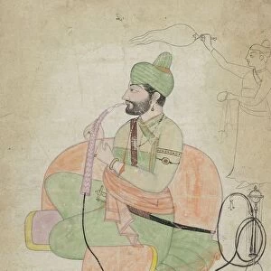 Portrait Sansar Chand posthumously Kangra 1830